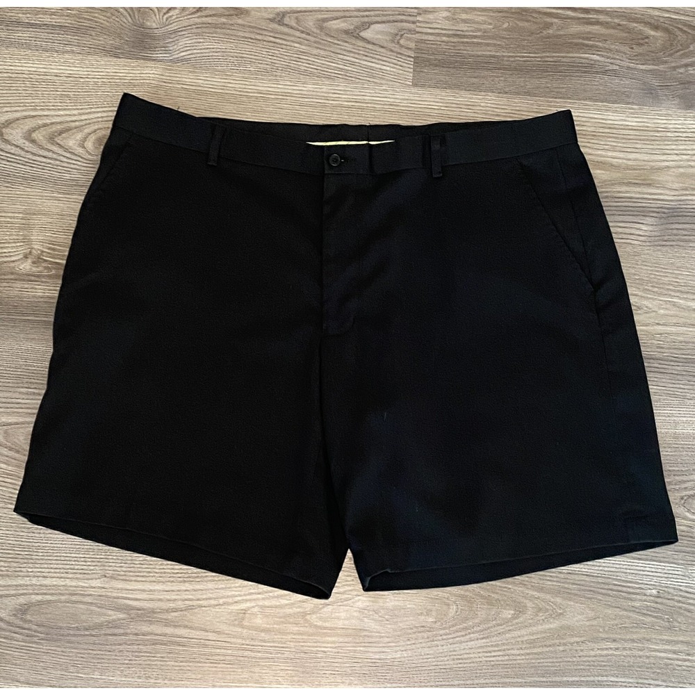 Sligo Shorts Men's size 40 Golf Classic Black Flat Front Casual Performance